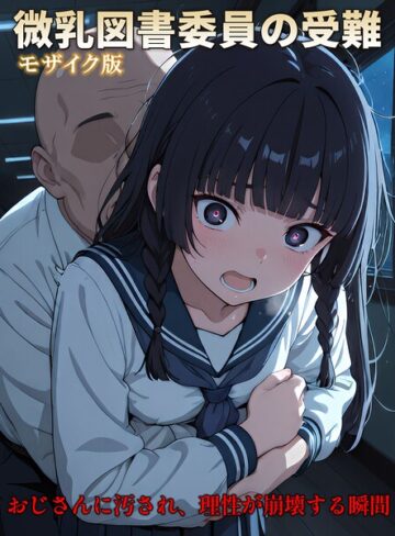 【無料で読める】【CG】微乳図書委員の受難 おじさんに汚され、理性が崩壊する瞬間 モザイク版｜万工房